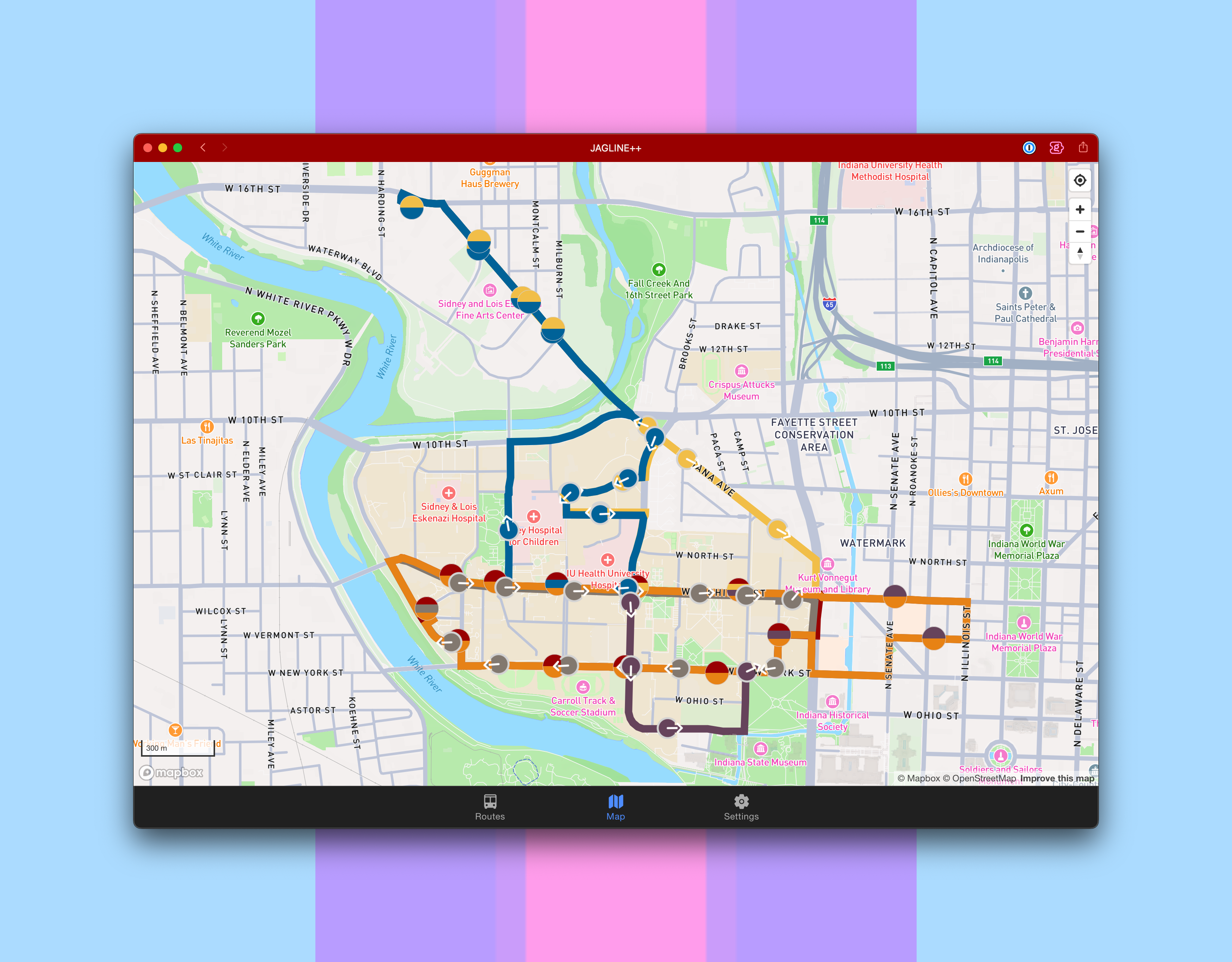 Screenshot of JAGLINE++.